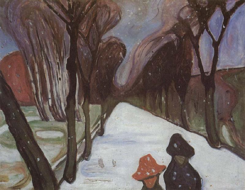 Edvard Munch Snow street